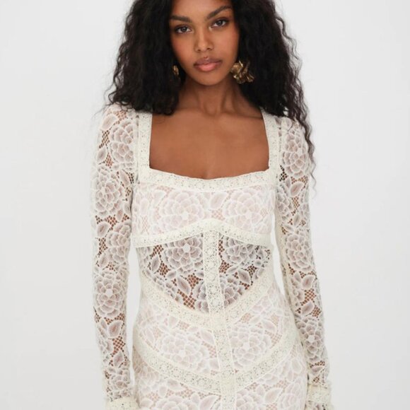 For Love and Lemons Cleo Mini Dress NWT - Picture 5 of 10